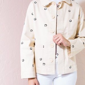 BAN.DO UTILITY CARGO SMILE STICH JACKET